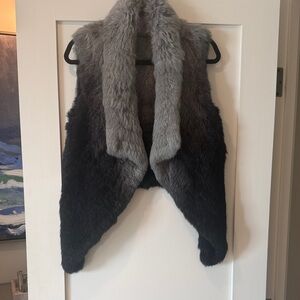 Love Token Two-Tone Faux Fur Vest